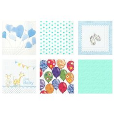 Салфетки для декупажа ассорти SDS №16 6 шт. "У нас мальчик!" Love2 Art