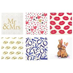 Салфетки для декупажа ассорти SDS №22 6 шт. "Моя свадьба" Love2 Art