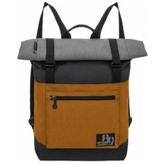 Рюкзак Grizzly RU-814-1 20, черный, оранжевый