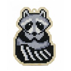 Мозаика на дереве Гранни "Енот"