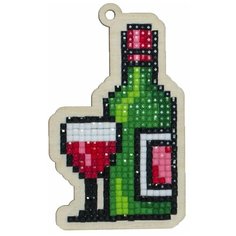 Мозаика на дереве Гранни "Вино" (5.5х9.2 см)