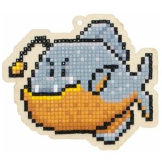 Мозаика на дереве Гранни "Удильщик"