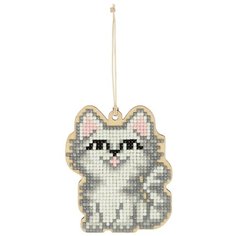 "ФРЕЯ" набор кристальная (алмазная) мозаика ALVP-015 "Котенок" 9 х 7,5 см