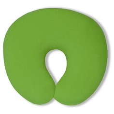 Антистрессовая подушка Штучки, к которым тянутся ручки "Турист" для шеи велюр зеленый 30х27 см