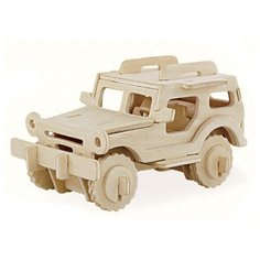 Сборные модели (фанера) "REZARK" ROT-004 Пазл 3D 13.5 x 7.5 x 7 см джип