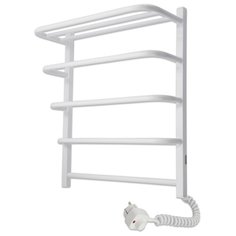Полотенцесушитель электрический INDIGO Hit с полкой, 66/50, цвет белый