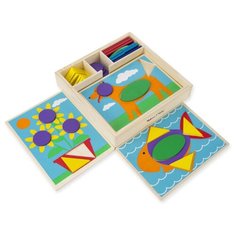 Melissa&Doug Первые навыки "Трафарет и блоки"