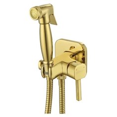 Смеситель Lemark Solo LM7165G с гигиеническим душем, встраиваемый