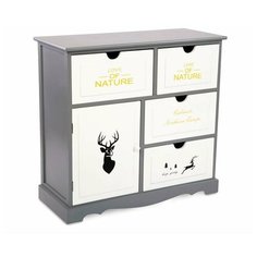 Комод с четырьмя ящиками и дверцей, HX003 ЭкоДизайн