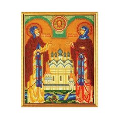Набор для вышивания №05 с напечатанным рисунком В-180 "Петр и Феврония" 20 х 25 см Радуга бисера