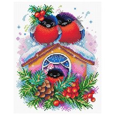 "М.П.Студия" набор для вышивания М №25 №440 "Зимний домик" 18 х 23 см Жар Птица