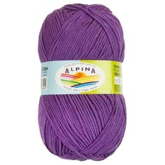 Пряжа Alpina "VERA" 55% акрил, 45% хлопок №20 сиреневый - 5 мотков по 100 г