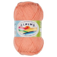 Пряжа Alpina "LOLLIPOP" 100% хлопок №10 коралловый - 10 мотков по 50 г