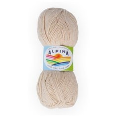 Пряжа Alpina "ROLAND" 100% альпака №24 бежевый - 4 мотка по 50 г