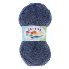 Пряжа Alpina "ROLAND" 100% альпака №26 серый - 4 мотка по 50 г