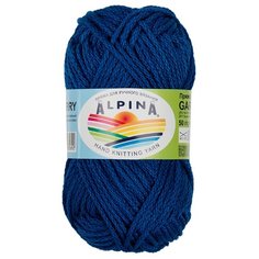 Пряжа Alpina "GARRY" 100% мерсеризованный хлопок №17 лазурит (яр.синий) - 10 мотков по 50 г