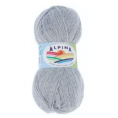 Пряжа Alpina "ROLAND" 100% альпака №25 св.серый - 4 мотка по 50 г