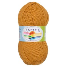 Пряжа Alpina "ROLAND" 100% альпака №43 оранжевый - 4 мотка по 50 г