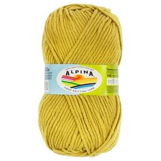 Пряжа Alpina "MARTA" 100% тактифил №006 горчичный - 5 мотков по 100 г