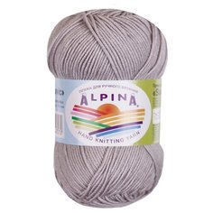 Пряжа Alpina "SLAVIC" 70% вискоза, 30% шерсть №04 св.серый - 10 мотков по 50 г