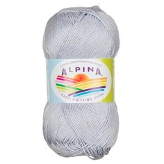 Пряжа Alpina "ORGANICA" 80% хлопок, 20% лён №06 серо-голубой - 10 мотков по 50 г