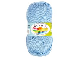 Пряжа Alpina "TOMMY" 100% микнес №025 св. голубой - 10 мотков по 50 г