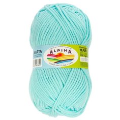 Пряжа Alpina "MARTA" 100% тактифил №009 св. бирюзовый - 5 мотков по 100 г