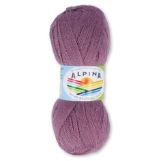 Пряжа Alpina "KLEMENT" 80% альпака, 20% мериносовая шерсть №13 сиреневый - 4 мотка по 50 г