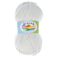 Пряжа Alpina "STELLA" 50% альпака, 45% мериносовая шерсть, 5% металлизированный полиамид с люрексом №93 нежно-бежевый - 3 мотка по 100 г