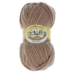 Пряжа Adelia "BENNY" 100% шерсть №715 бежевый - 5 мотков по 100 г