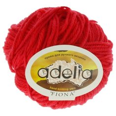 Пряжа Adelia "FIONA" 50% шерсть, 50% акрил №100 св.красный - 10 мотков по 50 г