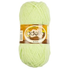 Пряжа Adelia "KISS" 100% полиэстер №12 салатовый - 10 мотков по 50 г