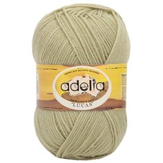 Пряжа Adelia "LUCAS" 70% шерсть, 30% акрил №28 бл.зеленый - 5 мотков по 100 г
