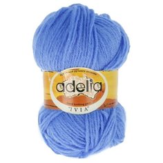 Пряжа Adelia "IVIA" 100% акрил №124 т.голубой - 4 мотка по 62.5 г