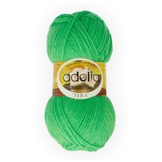 Пряжа Adelia "TINA" 100% акрил №065 яр.зеленый - 5 мотков по 100 г