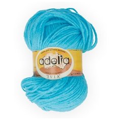 Пряжа Adelia "IVIA" 100% акрил №122 голубой - 4 мотка по 62.5 г
