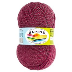 Пряжа Alpina "ROMANTIC" 100% шерсть №08 малиновый-св.сиреневый - 5 мотков по 100 г