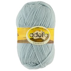 Пряжа Adelia "JESSICA" 67% шерсть, 33% полиэстер №26 св.серо-голубой - 5 мотков по 100 г