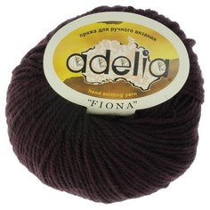 Пряжа Adelia "FIONA" 50% шерсть, 50% акрил №531 т.коричневый - 10 мотков по 50 г