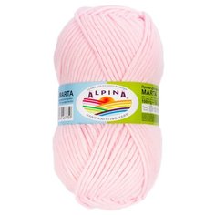 Пряжа Alpina "MARTA" 100% тактифил №018 бл. розовый - 5 мотков по 100 г
