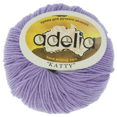 Пряжа Adelia "KATTY" 100% шерсть №15 фиолетовый - 10 мотков по 50 г