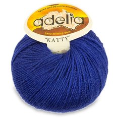 Пряжа Adelia "KATTY" 100% шерсть №21синий - 10 мотков по 50 г