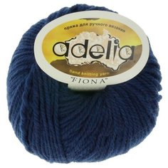 Пряжа Adelia "FIONA" 50% шерсть, 50% акрил №310 джинсовый - 10 мотков по 50 г