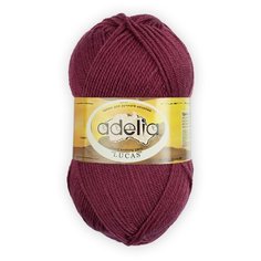Пряжа Adelia "LUCAS" 70% шерсть, 30% акрил №09 гр.розовый - 5 мотков по 100 г