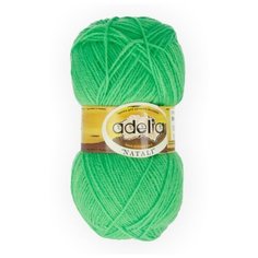 Пряжа Adelia "NATALI" 100% акрил №15 св.зеленый - 10 мотков по 50 г