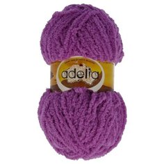 Пряжа Adelia "SOFIA" 100% полиэстер №18 сиреневый - 10 мотков по 50 г