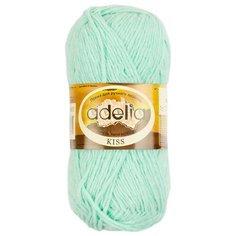 Пряжа Adelia "KISS" 100% полиэстер №10 св.мятный - 10 мотков по 50 г
