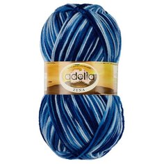 Пряжа Adelia "ZENA" 100% акрил №81 св.голубой,т.голубой,синий - 5 мотков по 100 г