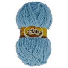 Пряжа Adelia "SOFIA" 100% полиэстер №23 голубой - 10 мотков по 50 г