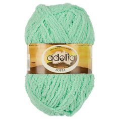 Пряжа Adelia "SOFIA" 100% полиэстер №22 св.зелёный - 10 мотков по 50 г